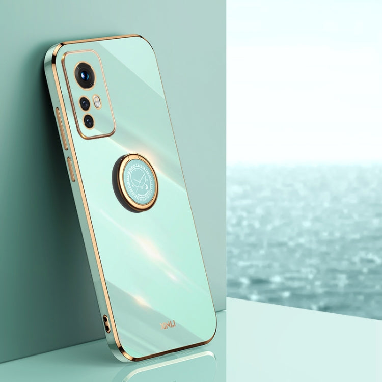 XINLI Straight Edge 6D Electroplate TPU Phone Case with Ring Holder, For Xiaomi 12, For Xiaomi 12T Pro, For Xiaomi 12 Lite, For Xiaomi Redmi Note 12 China, For Xiaomi Redmi Note 12 Pro 5G China, For Xiaomi Redmi Note 12 Pro+ China
