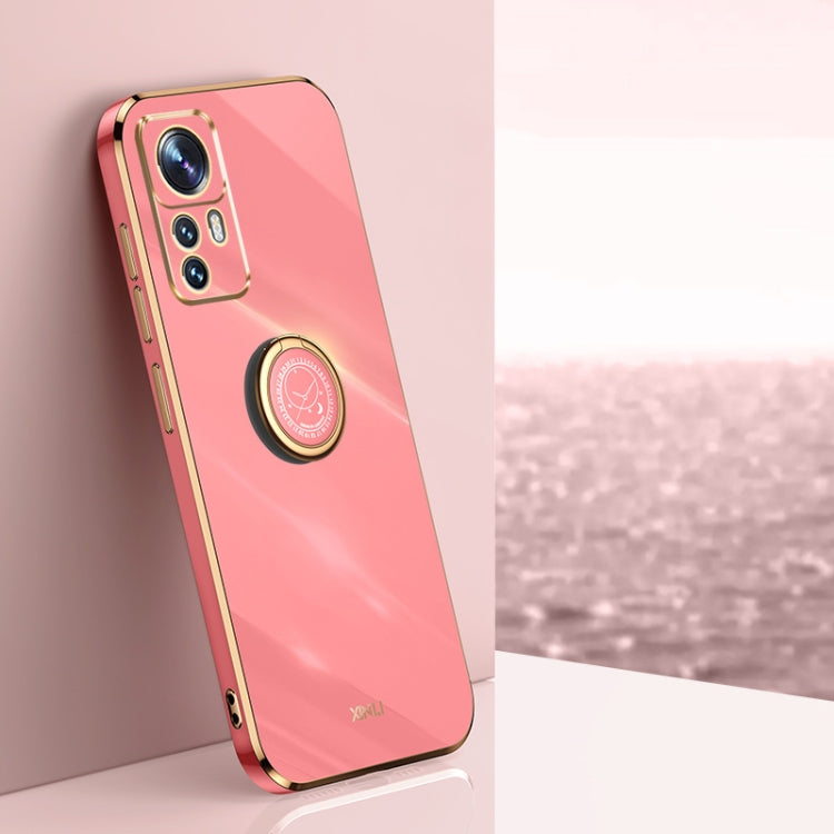 XINLI Straight Edge 6D Electroplate TPU Phone Case with Ring Holder, For Xiaomi 12, For Xiaomi 12T Pro, For Xiaomi 12 Lite, For Xiaomi Redmi Note 12 China, For Xiaomi Redmi Note 12 Pro 5G China, For Xiaomi Redmi Note 12 Pro+ China
