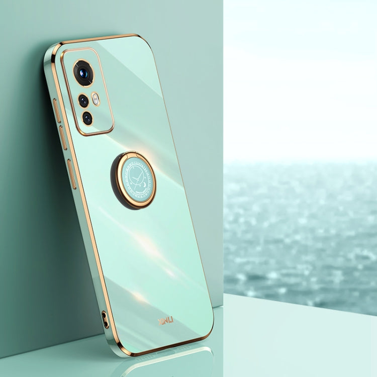 XINLI Straight Edge 6D Electroplate TPU Phone Case with Ring Holder, For Xiaomi 12, For Xiaomi 12T Pro, For Xiaomi 12 Lite, For Xiaomi Redmi Note 12 China, For Xiaomi Redmi Note 12 Pro 5G China, For Xiaomi Redmi Note 12 Pro+ China