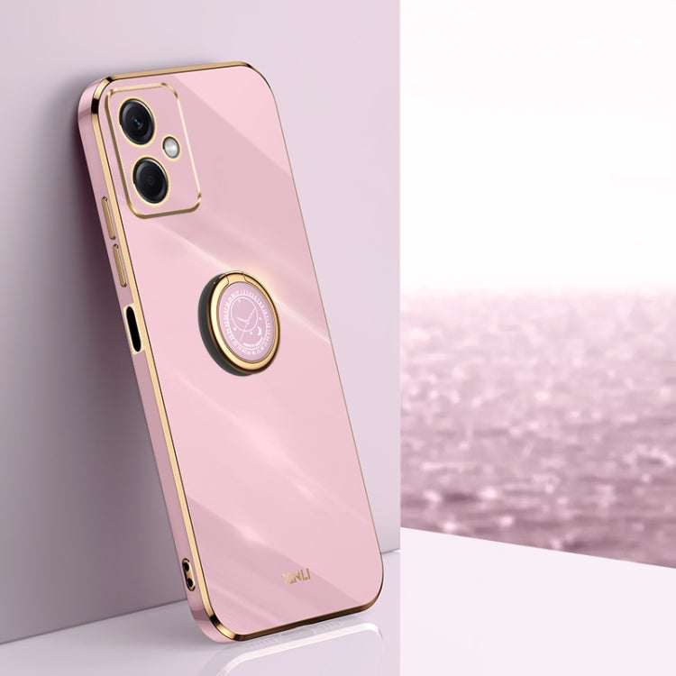 XINLI Straight Edge 6D Electroplate TPU Phone Case with Ring Holder, For Xiaomi 12, For Xiaomi 12T Pro, For Xiaomi 12 Lite, For Xiaomi Redmi Note 12 China, For Xiaomi Redmi Note 12 Pro 5G China, For Xiaomi Redmi Note 12 Pro+ China