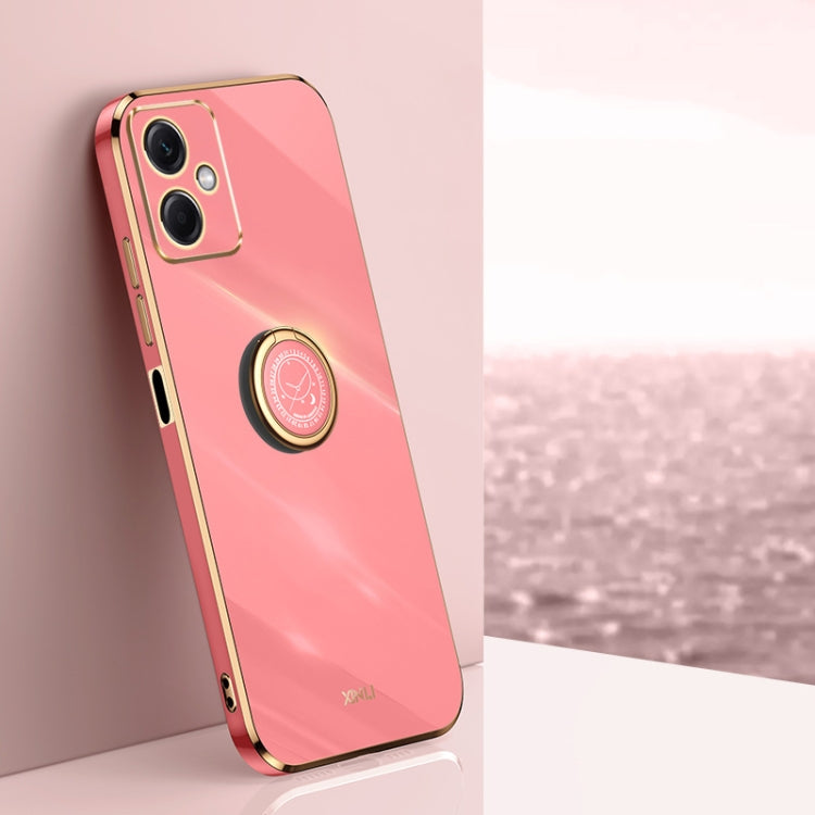 XINLI Straight Edge 6D Electroplate TPU Phone Case with Ring Holder, For Xiaomi 12, For Xiaomi 12T Pro, For Xiaomi 12 Lite, For Xiaomi Redmi Note 12 China, For Xiaomi Redmi Note 12 Pro 5G China, For Xiaomi Redmi Note 12 Pro+ China