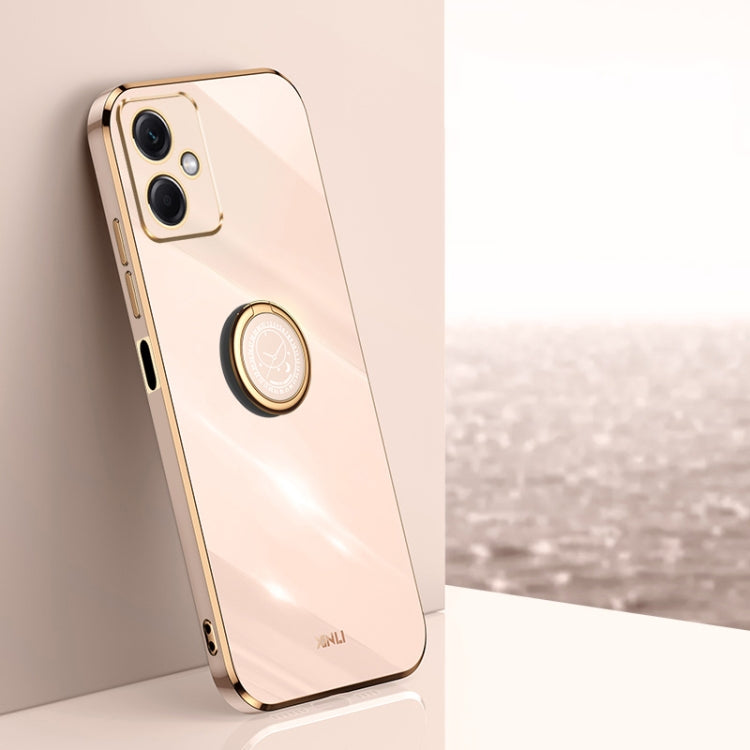XINLI Straight Edge 6D Electroplate TPU Phone Case with Ring Holder, For Xiaomi 12, For Xiaomi 12T Pro, For Xiaomi 12 Lite, For Xiaomi Redmi Note 12 China, For Xiaomi Redmi Note 12 Pro 5G China, For Xiaomi Redmi Note 12 Pro+ China