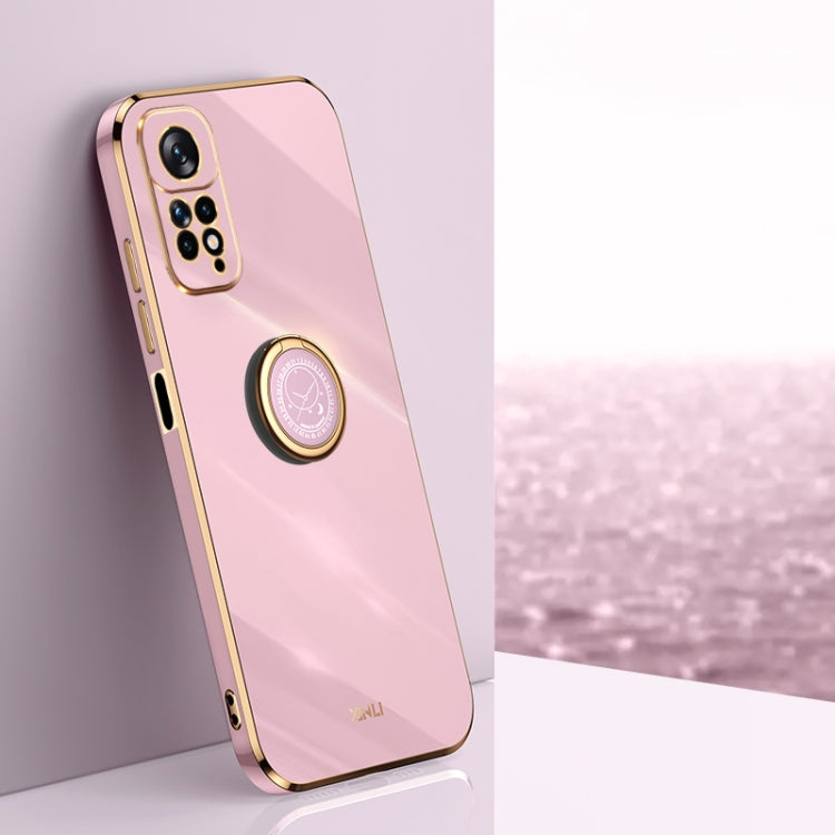 XINLI Straight Edge 6D Electroplate TPU Phone Case with Ring Holder, For Xiaomi Redmi Note 11 4G Foreign, For Xiaomi Redmi Note 11E, For Xiaomi Redmi Note 11 Pro 4G/5G Foreign, For Xiaomi Redmi Note 11T Pro, For Xiaomi Redmi K50                        ...