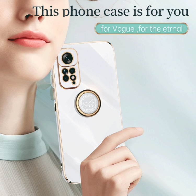 XINLI Straight Edge 6D Electroplate TPU Phone Case with Ring Holder, For Xiaomi Redmi Note 11 4G Foreign, For Xiaomi Redmi Note 11E, For Xiaomi Redmi Note 11 Pro 4G/5G Foreign, For Xiaomi Redmi Note 11T Pro, For Xiaomi Redmi K50                        ...