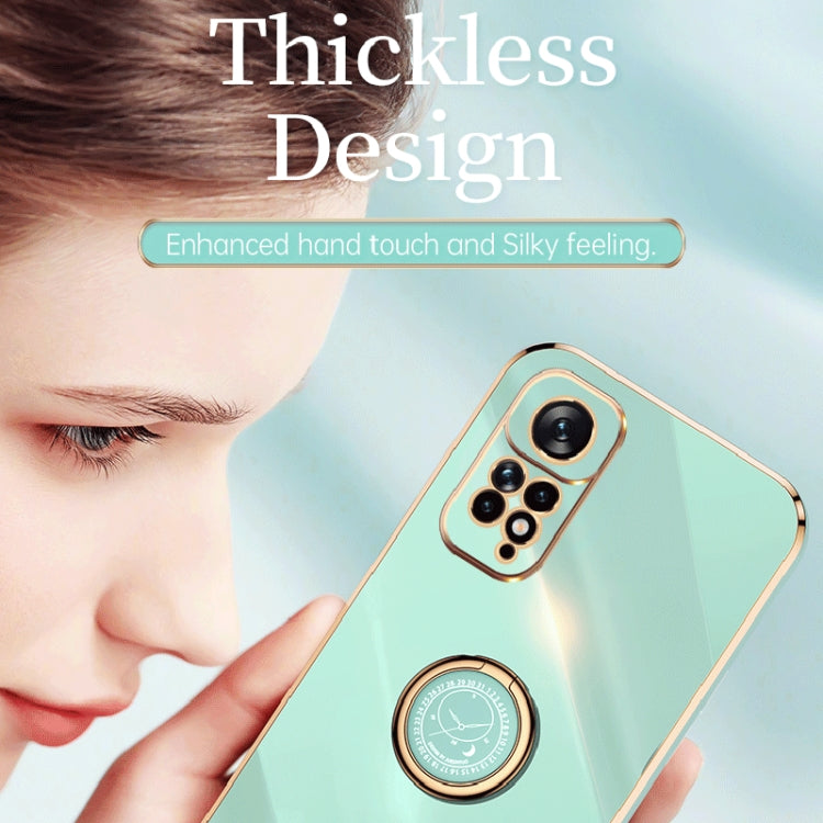 XINLI Straight Edge 6D Electroplate TPU Phone Case with Ring Holder, For Xiaomi Redmi Note 11 4G Foreign, For Xiaomi Redmi Note 11E, For Xiaomi Redmi Note 11 Pro 4G/5G Foreign, For Xiaomi Redmi Note 11T Pro, For Xiaomi Redmi K50                        ...