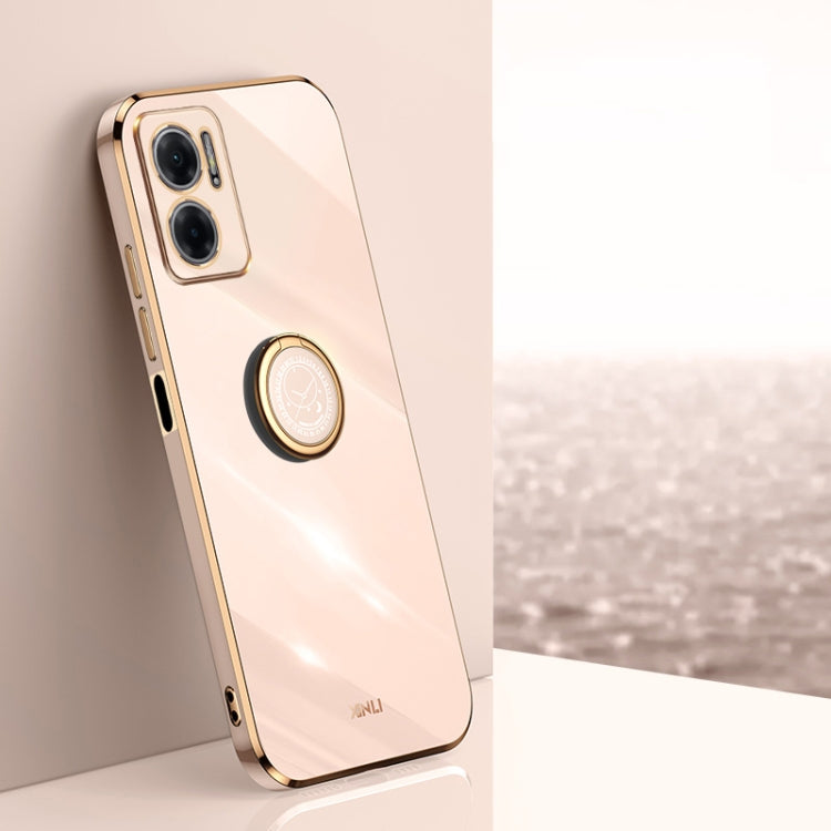 XINLI Straight Edge 6D Electroplate TPU Phone Case with Ring Holder, For Xiaomi Redmi Note 11 4G Foreign, For Xiaomi Redmi Note 11E, For Xiaomi Redmi Note 11 Pro 4G/5G Foreign, For Xiaomi Redmi Note 11T Pro, For Xiaomi Redmi K50                        ...