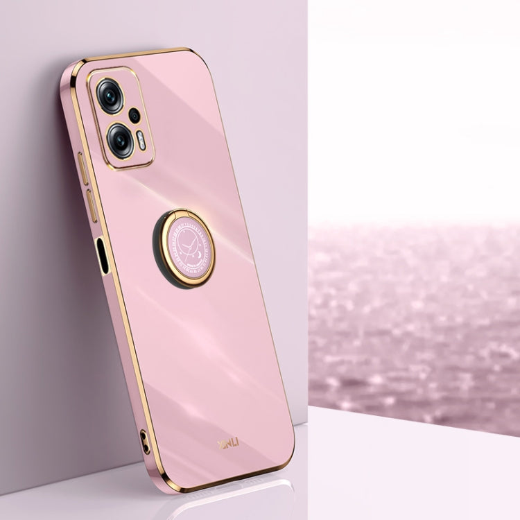 XINLI Straight Edge 6D Electroplate TPU Phone Case with Ring Holder, For Xiaomi Redmi Note 11 4G Foreign, For Xiaomi Redmi Note 11E, For Xiaomi Redmi Note 11 Pro 4G/5G Foreign, For Xiaomi Redmi Note 11T Pro, For Xiaomi Redmi K50                        ...