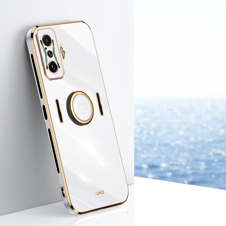 XINLI Straight Edge 6D Electroplate TPU Phone Case with Ring Holder, For Xiaomi Redmi K50 Gaming, For Xiaomi Redmi A1 4G, For Xiaomi Redmi A1+, For Xiaomi Redmi 10A, For Xiaomi Redmi 10C, For Xiaomi Black Shark 5