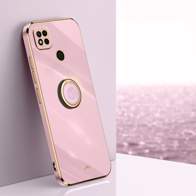 XINLI Straight Edge 6D Electroplate TPU Phone Case with Ring Holder, For Xiaomi Redmi K50 Gaming, For Xiaomi Redmi A1 4G, For Xiaomi Redmi A1+, For Xiaomi Redmi 10A, For Xiaomi Redmi 10C, For Xiaomi Black Shark 5
