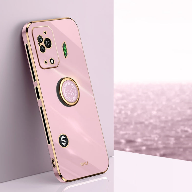 XINLI Straight Edge 6D Electroplate TPU Phone Case with Ring Holder, For Xiaomi Redmi K50 Gaming, For Xiaomi Redmi A1 4G, For Xiaomi Redmi A1+, For Xiaomi Redmi 10A, For Xiaomi Redmi 10C, For Xiaomi Black Shark 5