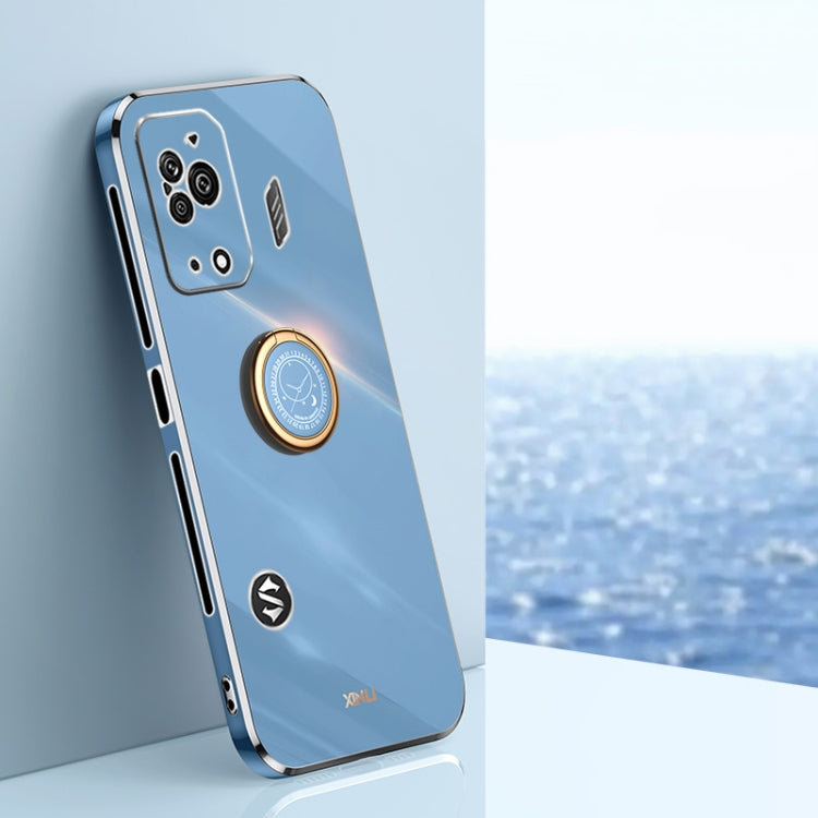 XINLI Straight Edge 6D Electroplate TPU Phone Case with Ring Holder, For Xiaomi Redmi K50 Gaming, For Xiaomi Redmi A1 4G, For Xiaomi Redmi A1+, For Xiaomi Redmi 10A, For Xiaomi Redmi 10C, For Xiaomi Black Shark 5