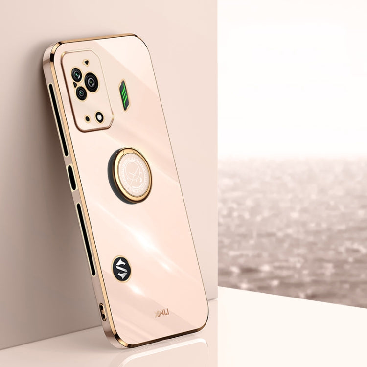 XINLI Straight Edge 6D Electroplate TPU Phone Case with Ring Holder, For Xiaomi Redmi K50 Gaming, For Xiaomi Redmi A1 4G, For Xiaomi Redmi A1+, For Xiaomi Redmi 10A, For Xiaomi Redmi 10C, For Xiaomi Black Shark 5