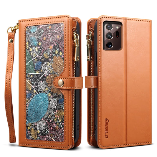 ESEBLE Star Series Lanyard Zipper Wallet RFID Leather Case, For Samsung Galaxy Note20 Ultra, For Samsung Galaxy Note20, For Samsung Galaxy S21 FE 5G, For Samsung Galaxy S21 Ultra 5G, For Samsung Galaxy S21 5G, For Samsung Galaxy S21+ 5G                ...