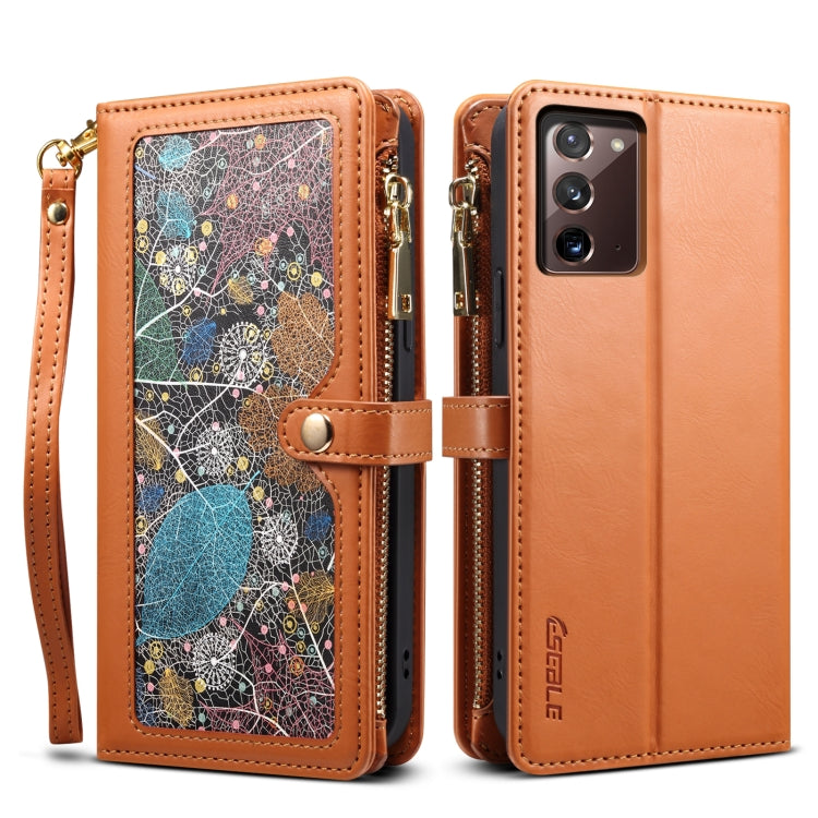 ESEBLE Star Series Lanyard Zipper Wallet RFID Leather Case, For Samsung Galaxy Note20 Ultra, For Samsung Galaxy Note20, For Samsung Galaxy S21 FE 5G, For Samsung Galaxy S21 Ultra 5G, For Samsung Galaxy S21 5G, For Samsung Galaxy S21+ 5G                ...
