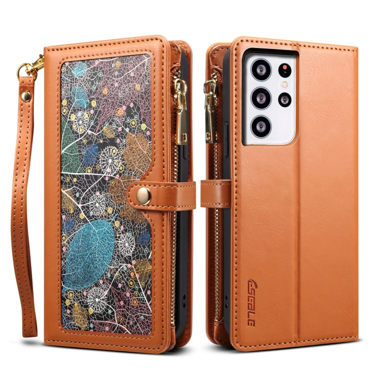 ESEBLE Star Series Lanyard Zipper Wallet RFID Leather Case, For Samsung Galaxy Note20 Ultra, For Samsung Galaxy Note20, For Samsung Galaxy S21 FE 5G, For Samsung Galaxy S21 Ultra 5G, For Samsung Galaxy S21 5G, For Samsung Galaxy S21+ 5G                ...