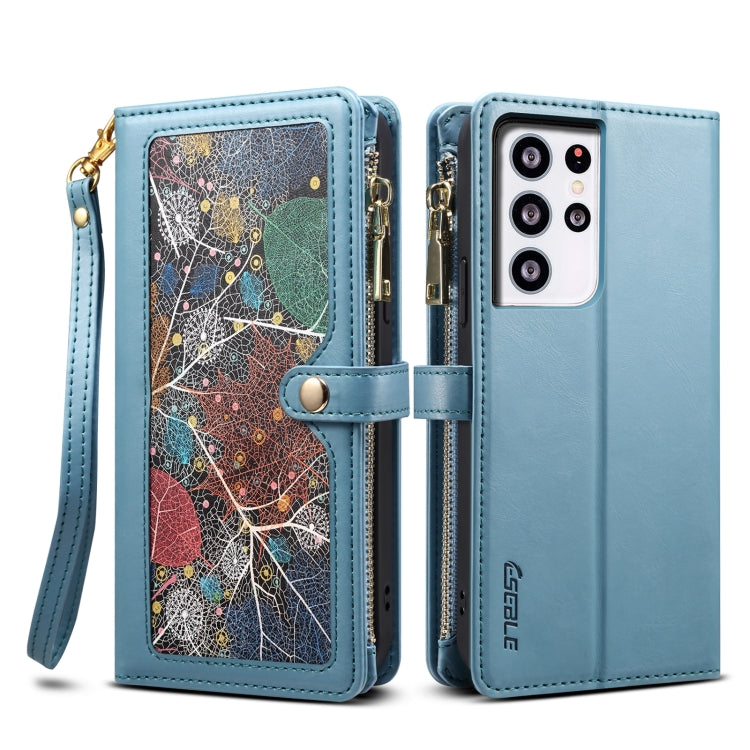 ESEBLE Star Series Lanyard Zipper Wallet RFID Leather Case, For Samsung Galaxy Note20 Ultra, For Samsung Galaxy Note20, For Samsung Galaxy S21 FE 5G, For Samsung Galaxy S21 Ultra 5G, For Samsung Galaxy S21 5G, For Samsung Galaxy S21+ 5G                ...