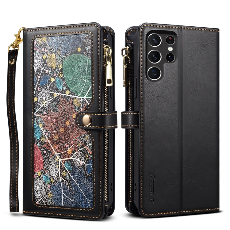ESEBLE Star Series Lanyard Zipper Wallet RFID Leather Case, For Samsung Galaxy Note20 Ultra, For Samsung Galaxy Note20, For Samsung Galaxy S21 FE 5G, For Samsung Galaxy S21 Ultra 5G, For Samsung Galaxy S21 5G, For Samsung Galaxy S21+ 5G                ...