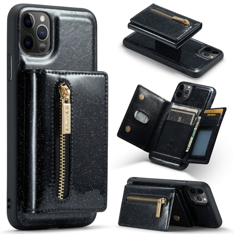 DG.MING M3 Series Glitter Powder Card Bag Leather Case, For Google Pixel 6, For Samsung Galaxy S20 FE, For iPhone 11 Pro, For Samsung Galaxy S21 5G, For iPhone 11 Pro Max, For Samsung Galaxy S21 Ultra 5G, For Samsung Galaxy Z Fold3 5G                  ...