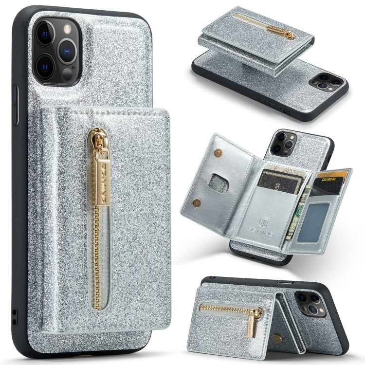 DG.MING M3 Series Glitter Powder Card Bag Leather Case, For Google Pixel 6, For Samsung Galaxy S20 FE, For iPhone 11 Pro, For Samsung Galaxy S21 5G, For iPhone 11 Pro Max, For Samsung Galaxy S21 Ultra 5G, For Samsung Galaxy Z Fold3 5G                  ...