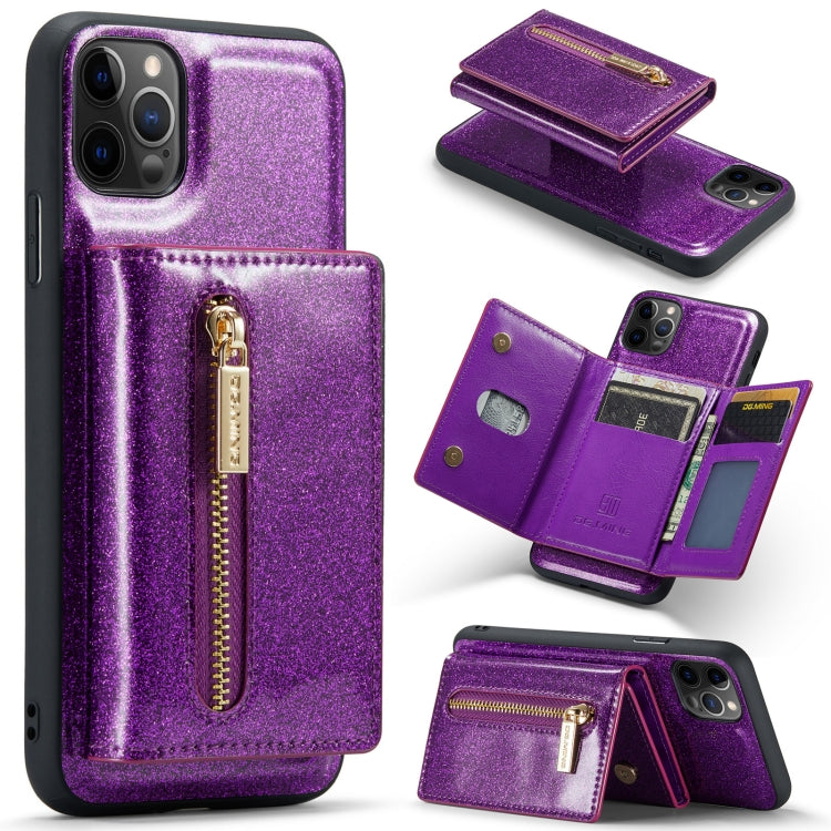 DG.MING M3 Series Glitter Powder Card Bag Leather Case, For Google Pixel 6, For Samsung Galaxy S20 FE, For iPhone 11 Pro, For Samsung Galaxy S21 5G, For iPhone 11 Pro Max, For Samsung Galaxy S21 Ultra 5G, For Samsung Galaxy Z Fold3 5G                  ...
