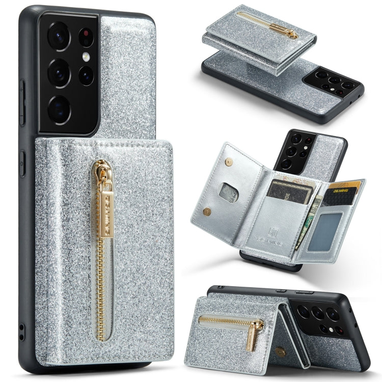 DG.MING M3 Series Glitter Powder Card Bag Leather Case, For Google Pixel 6, For Samsung Galaxy S20 FE, For iPhone 11 Pro, For Samsung Galaxy S21 5G, For iPhone 11 Pro Max, For Samsung Galaxy S21 Ultra 5G, For Samsung Galaxy Z Fold3 5G                  ...