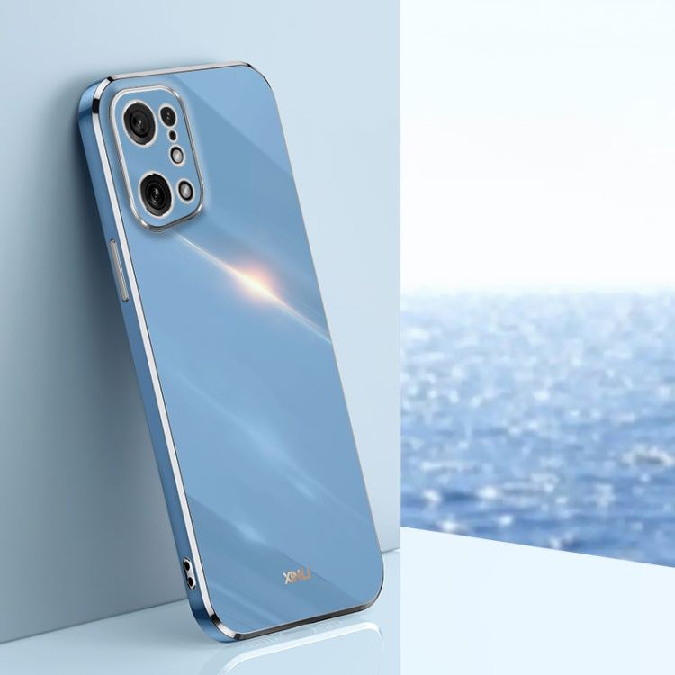 XINLI Straight Edge 6D Electroplate TPU Phone Case, For OPPO A57, For OPPO A95 5G, For OPPO A96, For OPPO Find X5, For OPPO Find X5 Pro, For OPPO A17