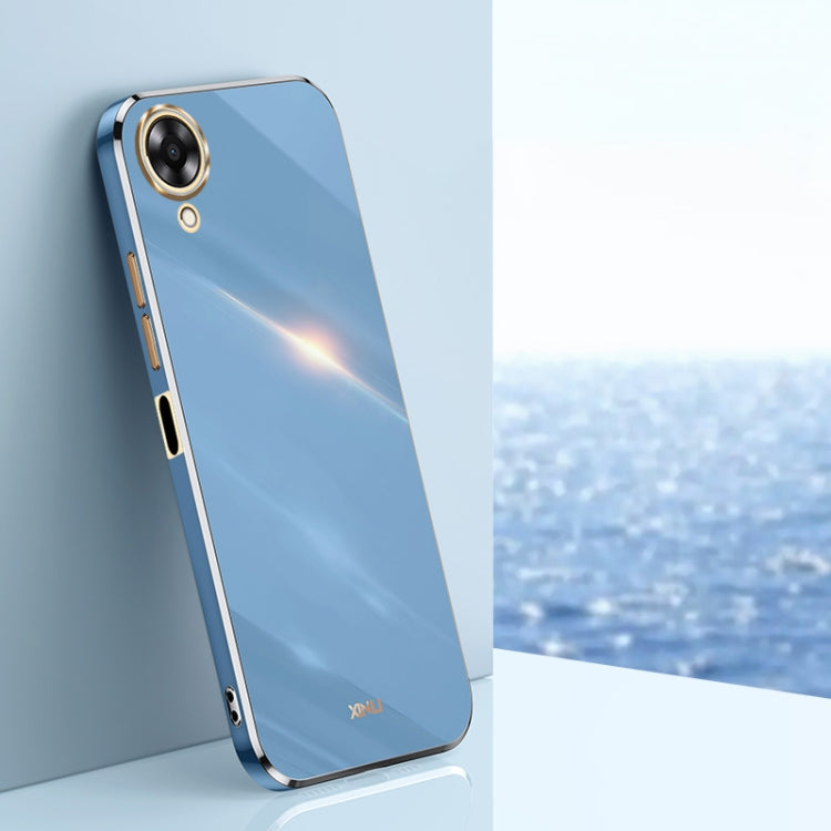 XINLI Straight Edge 6D Electroplate TPU Phone Case, For OPPO A17k, For OPPO A36, For OPPO A58 5G, For OPPO K9x, For OPPO K10, For OPPO K10 Pro