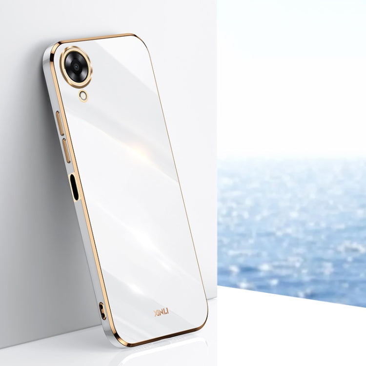 XINLI Straight Edge 6D Electroplate TPU Phone Case, For OPPO A17k, For OPPO A36, For OPPO A58 5G, For OPPO K9x, For OPPO K10, For OPPO K10 Pro
