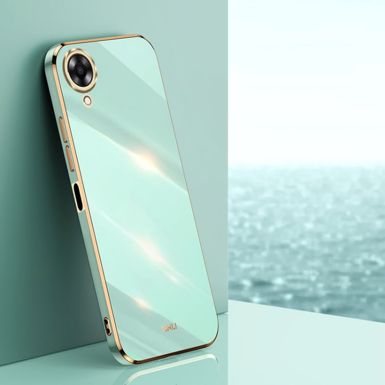XINLI Straight Edge 6D Electroplate TPU Phone Case, For OPPO A17k, For OPPO A36, For OPPO A58 5G, For OPPO K9x, For OPPO K10, For OPPO K10 Pro