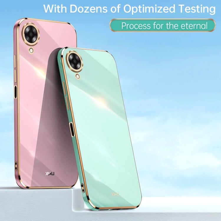 XINLI Straight Edge 6D Electroplate TPU Phone Case, For OPPO A17k, For OPPO A36, For OPPO A58 5G, For OPPO K9x, For OPPO K10, For OPPO K10 Pro