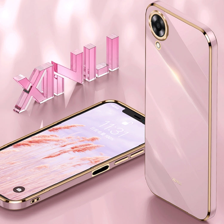 XINLI Straight Edge 6D Electroplate TPU Phone Case, For OPPO A17k, For OPPO A36, For OPPO A58 5G, For OPPO K9x, For OPPO K10, For OPPO K10 Pro