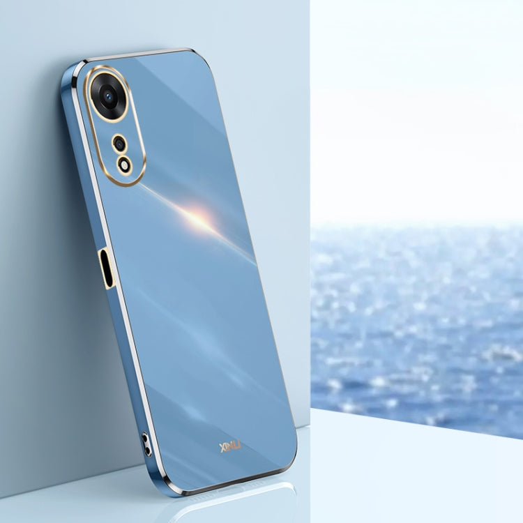 XINLI Straight Edge 6D Electroplate TPU Phone Case, For OPPO A17k, For OPPO A36, For OPPO A58 5G, For OPPO K9x, For OPPO K10, For OPPO K10 Pro