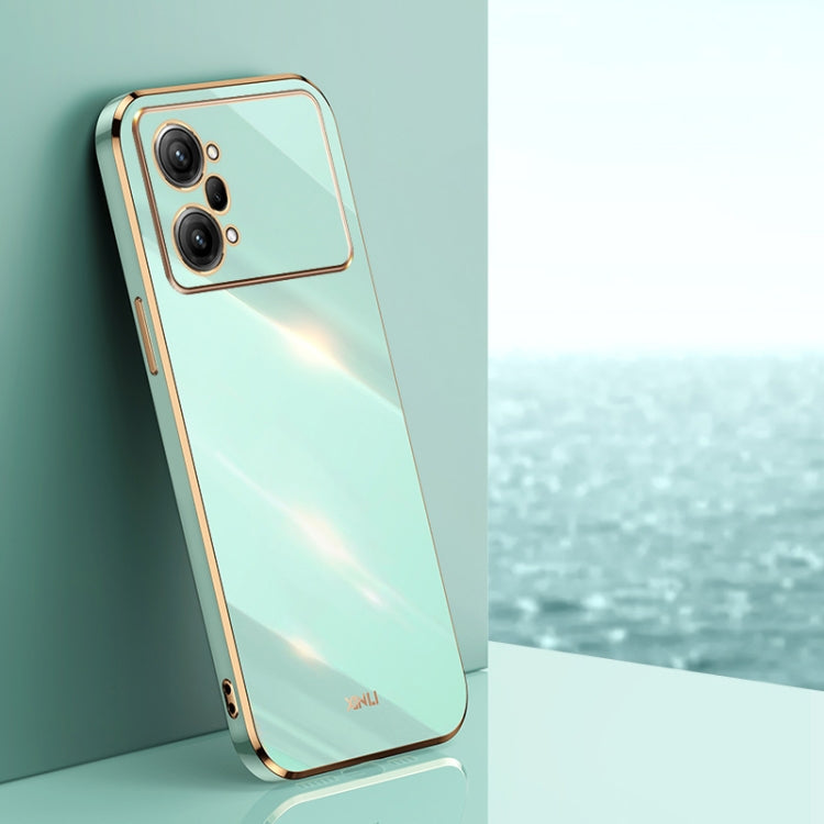 XINLI Straight Edge 6D Electroplate TPU Phone Case, For OPPO A17k, For OPPO A36, For OPPO A58 5G, For OPPO K9x, For OPPO K10, For OPPO K10 Pro