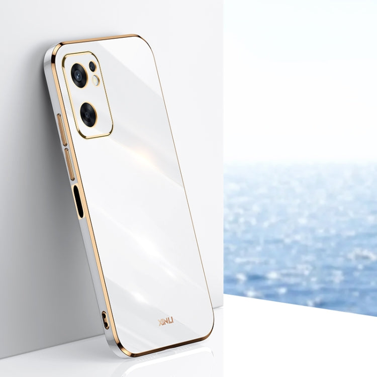 XINLI Straight Edge 6D Electroplate TPU Phone Case, For OPPO Reno7 4G Global, For OPPO Reno7 SE, For OPPO Reno7 Global, For OPPO Reno8, For OPPO Reno8 Pro, For OPPO Reno8 Pro+