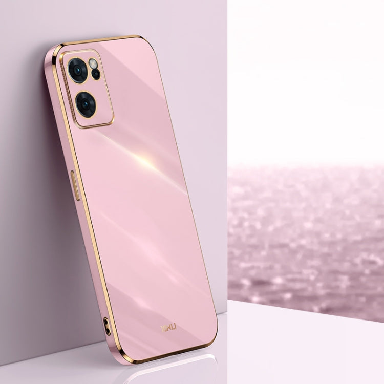 XINLI Straight Edge 6D Electroplate TPU Phone Case, For OPPO Reno7 4G Global, For OPPO Reno7 SE, For OPPO Reno7 Global, For OPPO Reno8, For OPPO Reno8 Pro, For OPPO Reno8 Pro+