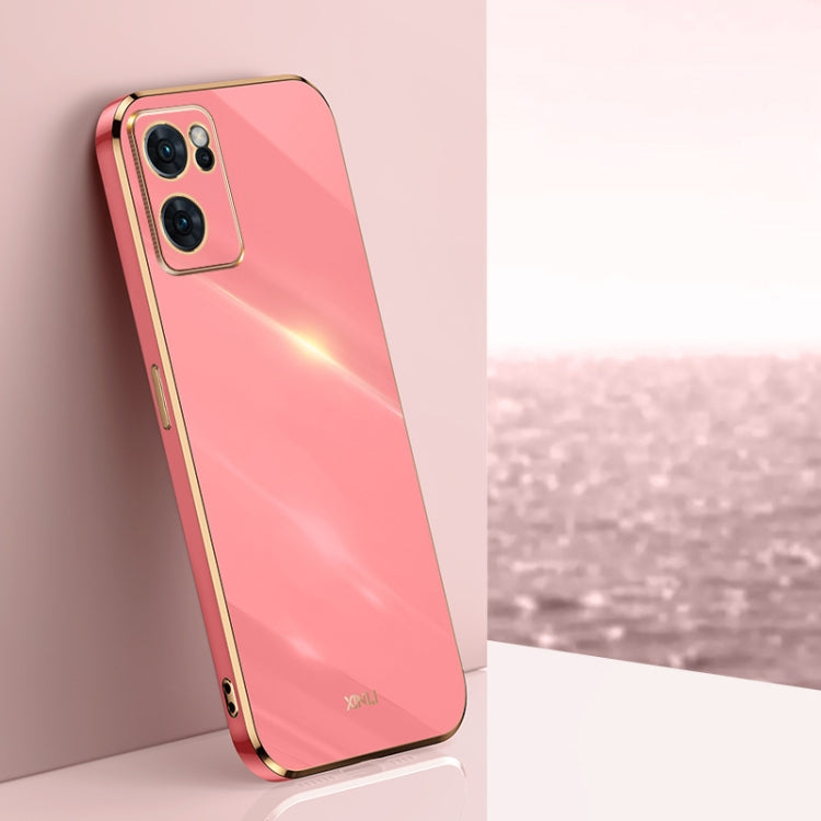 XINLI Straight Edge 6D Electroplate TPU Phone Case, For OPPO Reno7 4G Global, For OPPO Reno7 SE, For OPPO Reno7 Global, For OPPO Reno8, For OPPO Reno8 Pro, For OPPO Reno8 Pro+