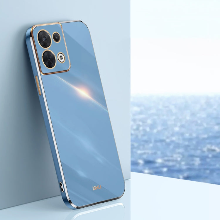 XINLI Straight Edge 6D Electroplate TPU Phone Case, For OPPO Reno7 4G Global, For OPPO Reno7 SE, For OPPO Reno7 Global, For OPPO Reno8, For OPPO Reno8 Pro, For OPPO Reno8 Pro+