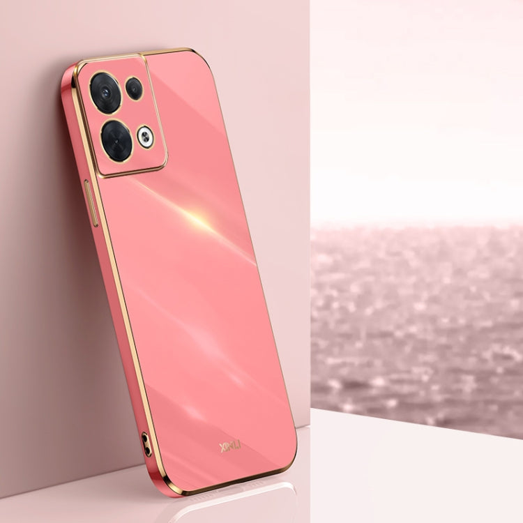 XINLI Straight Edge 6D Electroplate TPU Phone Case, For OPPO Reno7 4G Global, For OPPO Reno7 SE, For OPPO Reno7 Global, For OPPO Reno8, For OPPO Reno8 Pro, For OPPO Reno8 Pro+