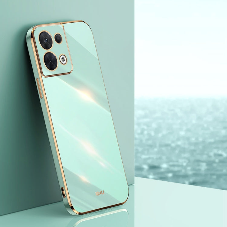 XINLI Straight Edge 6D Electroplate TPU Phone Case, For OPPO Reno7 4G Global, For OPPO Reno7 SE, For OPPO Reno7 Global, For OPPO Reno8, For OPPO Reno8 Pro, For OPPO Reno8 Pro+