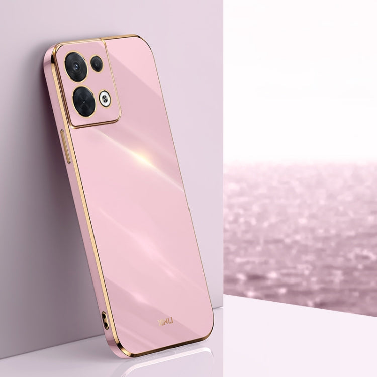 XINLI Straight Edge 6D Electroplate TPU Phone Case, For OPPO Reno7 4G Global, For OPPO Reno7 SE, For OPPO Reno7 Global, For OPPO Reno8, For OPPO Reno8 Pro, For OPPO Reno8 Pro+