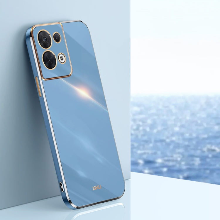 XINLI Straight Edge 6D Electroplate TPU Phone Case, For OPPO Reno7 4G Global, For OPPO Reno7 SE, For OPPO Reno7 Global, For OPPO Reno8, For OPPO Reno8 Pro, For OPPO Reno8 Pro+
