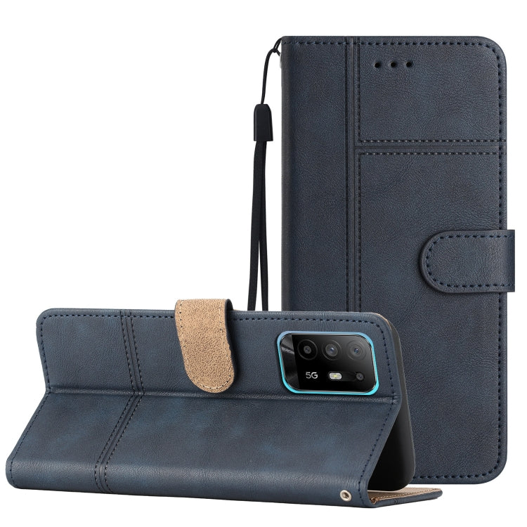 Business Style Cowhide Texture Leather Phone Case, For OPPO A96, For OPPO A94 5G, For OPPO A77 5G, For OPPO A76, For OPPO A74 5G / A54 5G, For OPPO A57 2022 / A77 5G, For OPPO A17