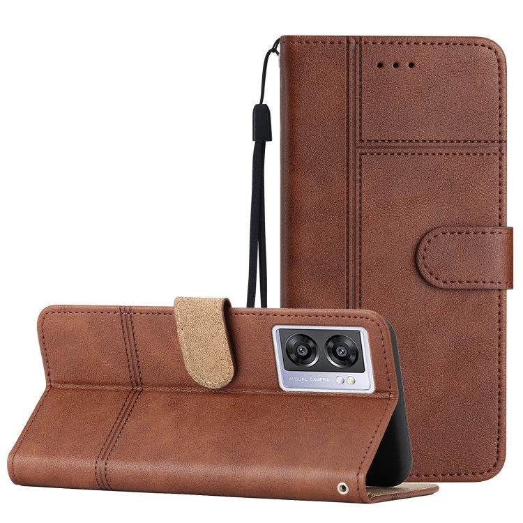 Business Style Cowhide Texture Leather Phone Case, For OPPO A96, For OPPO A94 5G, For OPPO A77 5G, For OPPO A76, For OPPO A74 5G / A54 5G, For OPPO A57 2022 / A77 5G, For OPPO A17