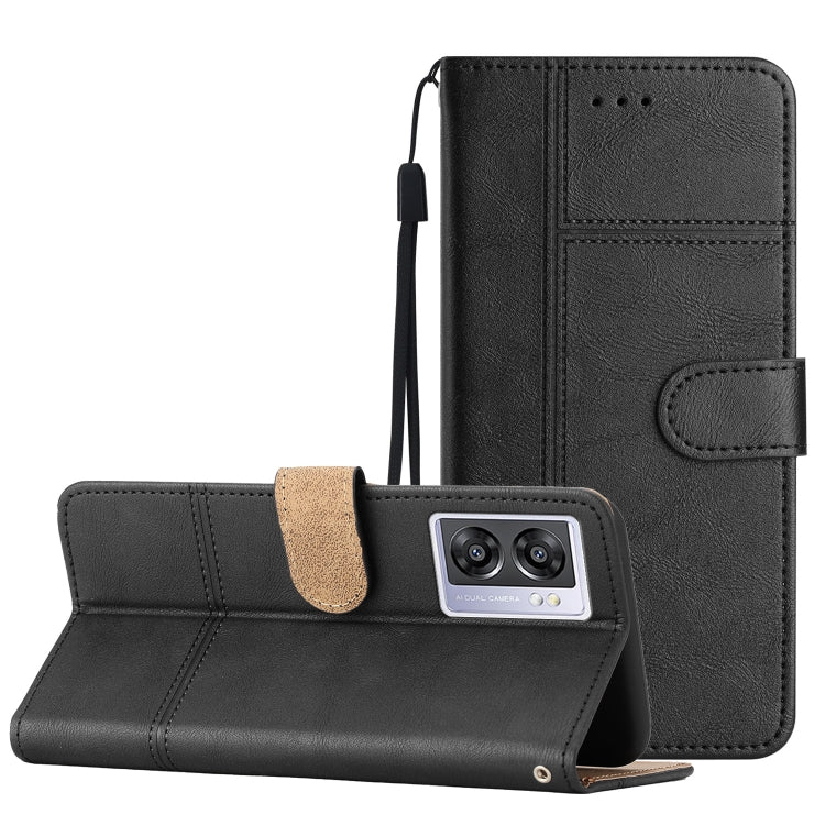 Business Style Cowhide Texture Leather Phone Case, For OPPO A96, For OPPO A94 5G, For OPPO A77 5G, For OPPO A76, For OPPO A74 5G / A54 5G, For OPPO A57 2022 / A77 5G, For OPPO A17