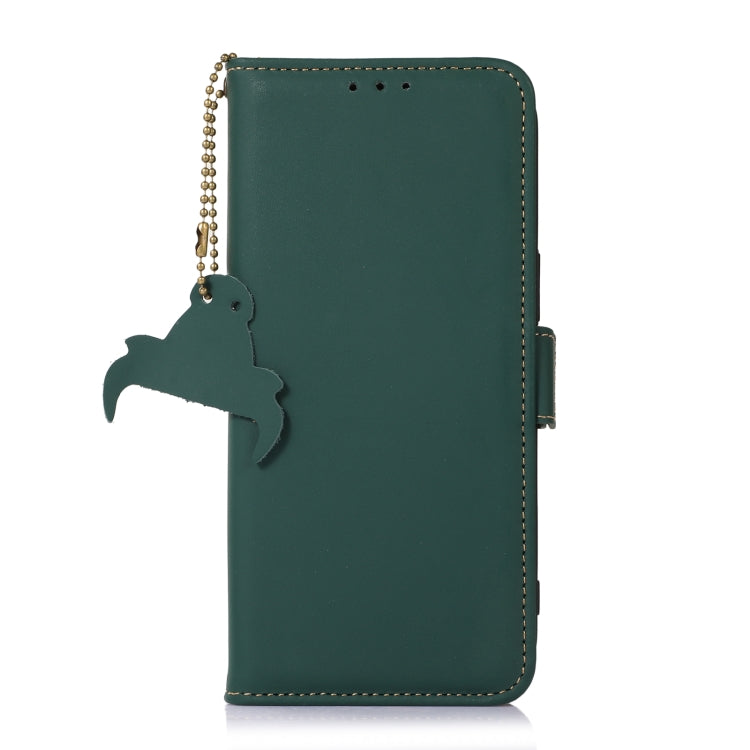 Genuine Leather Magnetic RFID Leather Phone Case, For Nokia C31