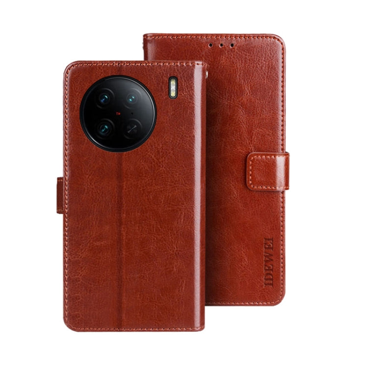 idewei Crazy Horse Texture Leather Phone Case, For Tecno Camon 19, For Tecno Pova 3, For Tecno Pova Neo 2, For vivo X90, For vivo X90 Pro, For vivo X90 Pro+