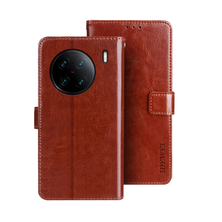 idewei Crazy Horse Texture Leather Phone Case, For Tecno Camon 19, For Tecno Pova 3, For Tecno Pova Neo 2, For vivo X90, For vivo X90 Pro, For vivo X90 Pro+