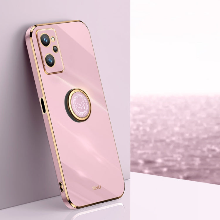 XINLI Straight Edge 6D Electroplate TPU Phone Case with Ring Holder, For Realme GT2 Explorer Master 5G, For Realme 9i, For Realme 9i 5G, For Realme 9 Pro, For Realme C20, For Realme C21Y