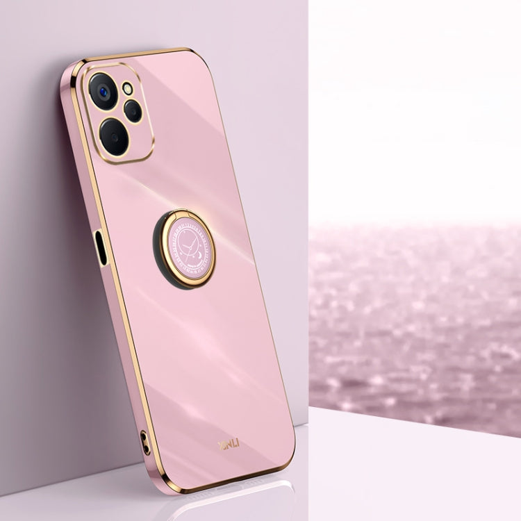 XINLI Straight Edge 6D Electroplate TPU Phone Case with Ring Holder, For Realme GT2 Explorer Master 5G, For Realme 9i, For Realme 9i 5G, For Realme 9 Pro, For Realme C20, For Realme C21Y
