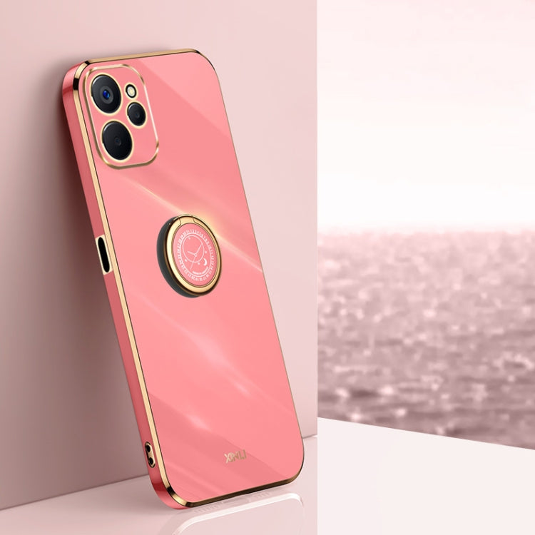 XINLI Straight Edge 6D Electroplate TPU Phone Case with Ring Holder, For Realme GT2 Explorer Master 5G, For Realme 9i, For Realme 9i 5G, For Realme 9 Pro, For Realme C20, For Realme C21Y